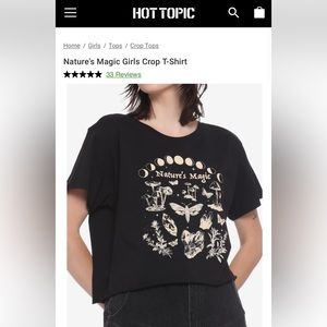 HotTopic Natures Magic crop top T-shirt